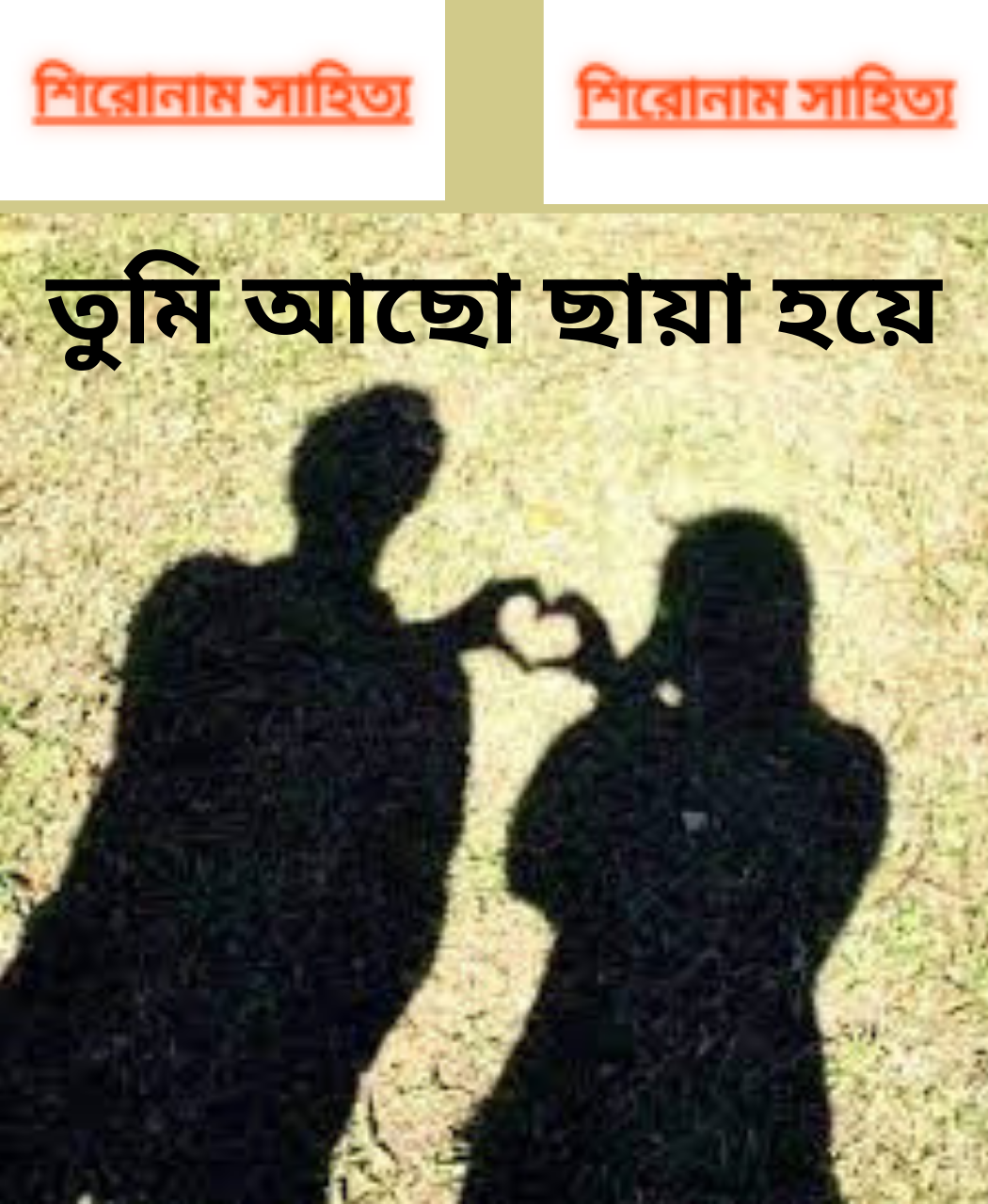 তুমি আছো ছায়া হয়ে