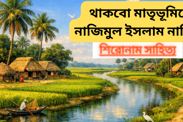থাকবো মাতৃভূমিতে